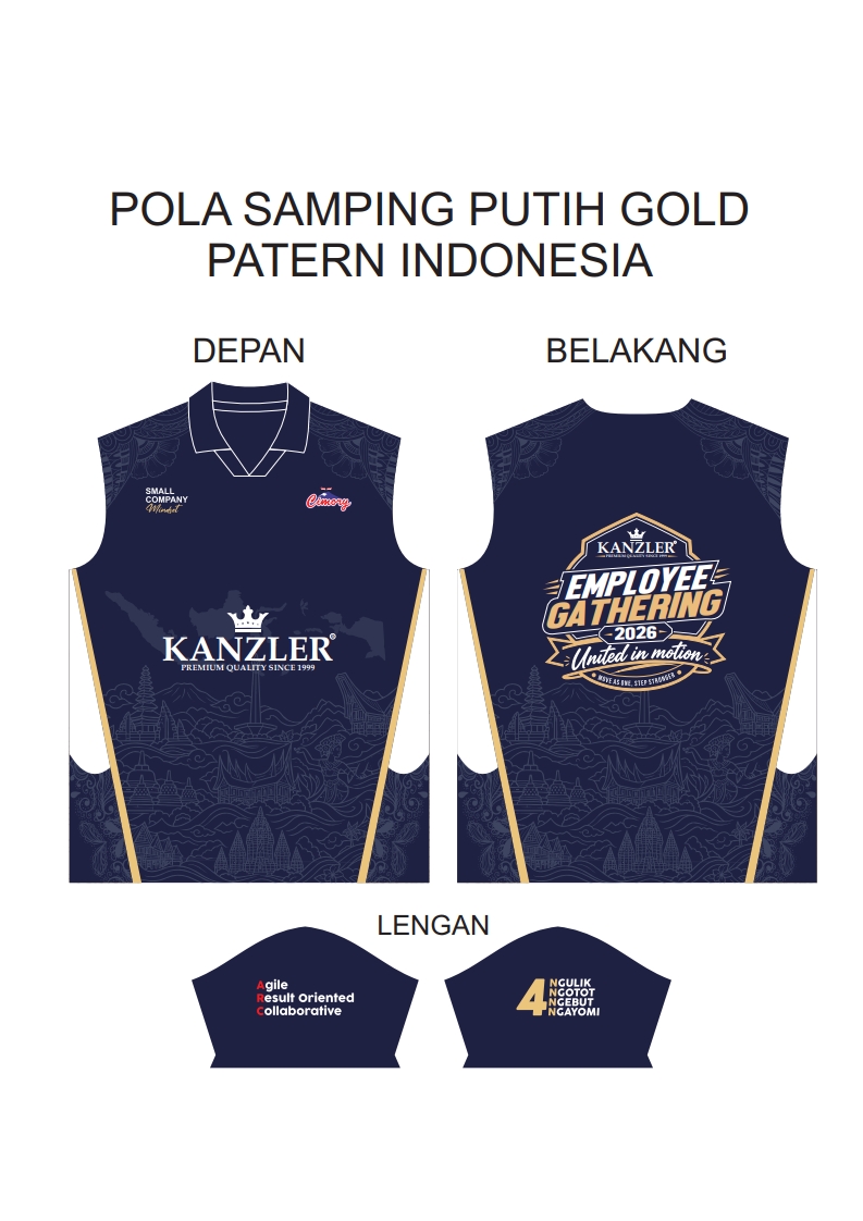 POLA BATIK INDONESIA LIST PUTIH KUNING